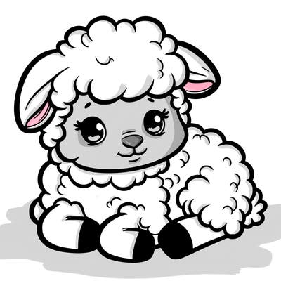 a baby sheep