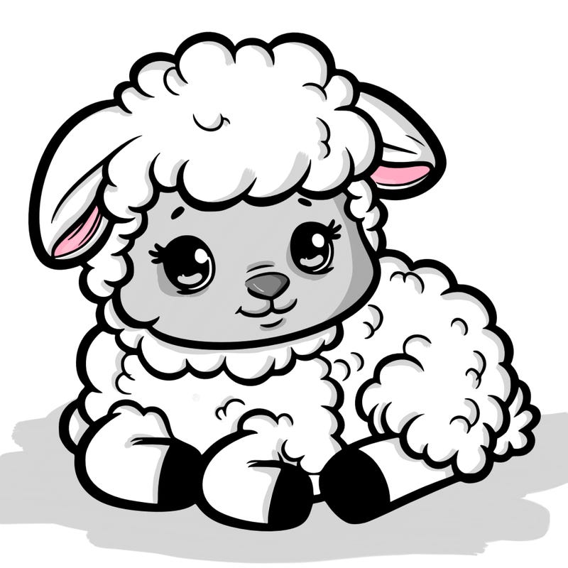 a baby sheep