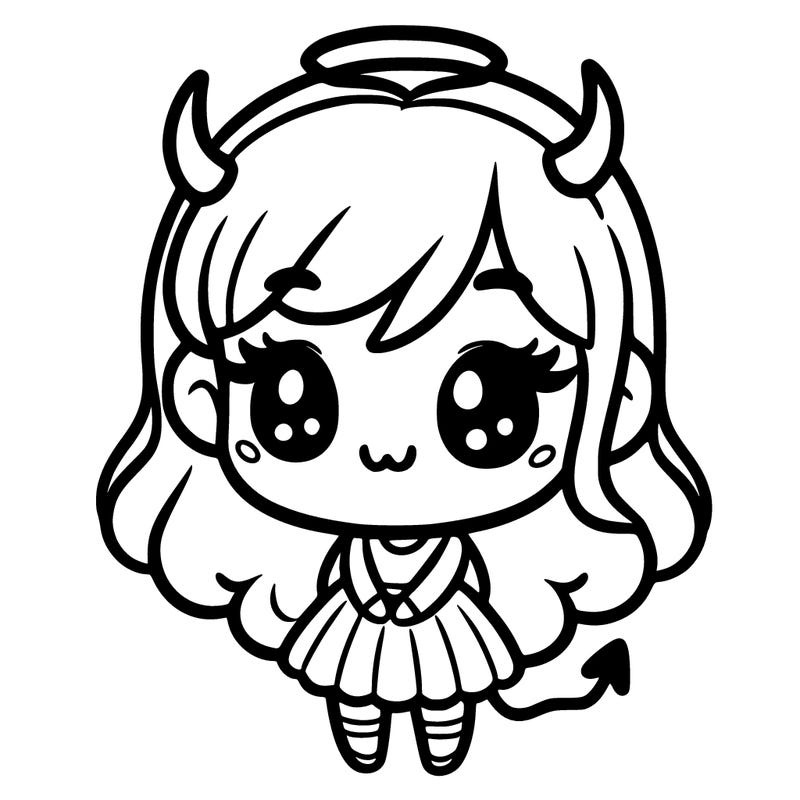 the devil as a cute girl