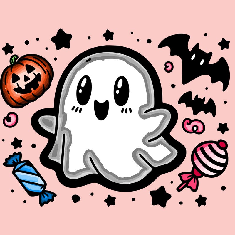 halloween cute little ghost