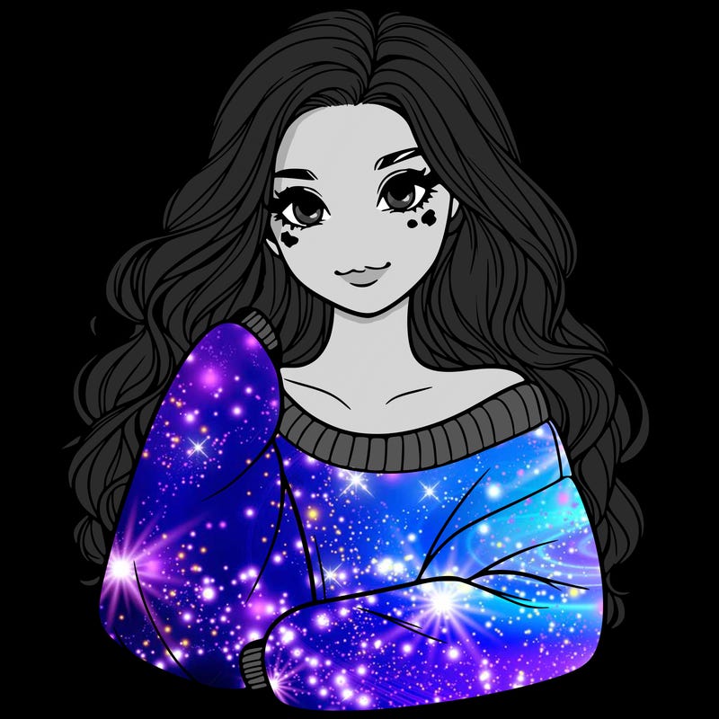 a beautiful girl in a big sweatshirt