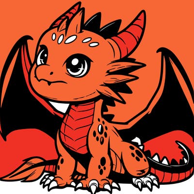 fierce baby night dragon