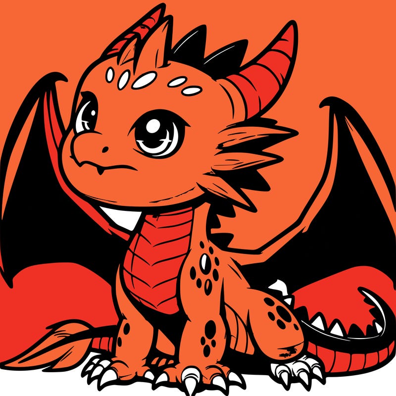 fierce baby night dragon