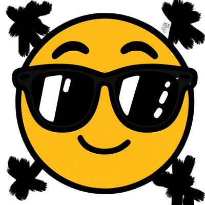 emoji with sunglasses
