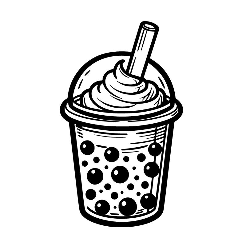 a boba drink