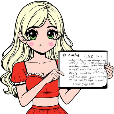 realistic pretty girl holding blank sign