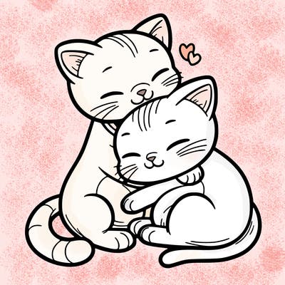 cats cuddling