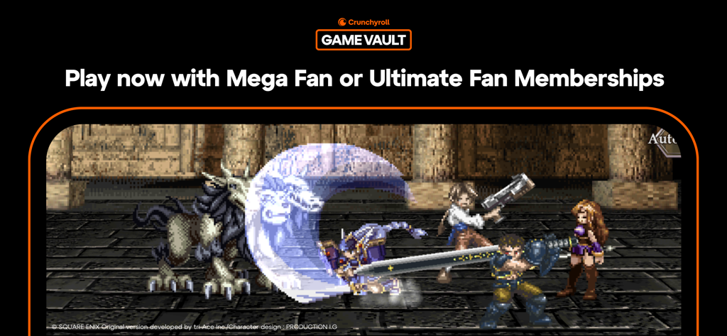 Combate tático em pixel art em Valkyrie Profile Lenneth via Crunchyroll Game Vault