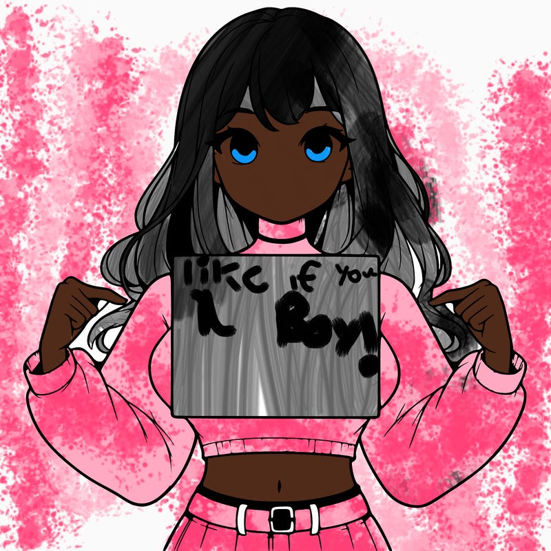 girl holding a blank sign in a long sleeve crop top