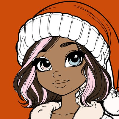 realistic christmas girl