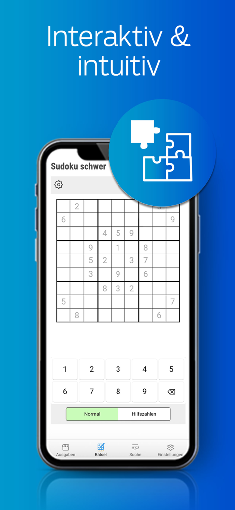 BZ ePaper - Interaktives Sudoku-Spiel in der mobilen BZ ePaper-App