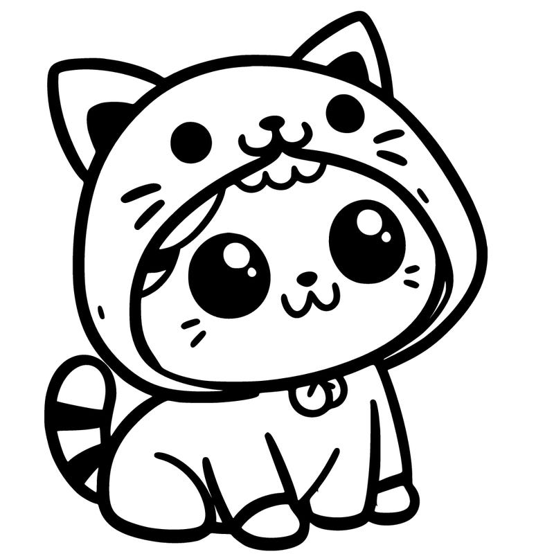 cat wearing a cat costume