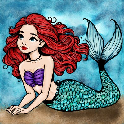 a realistic mermaid