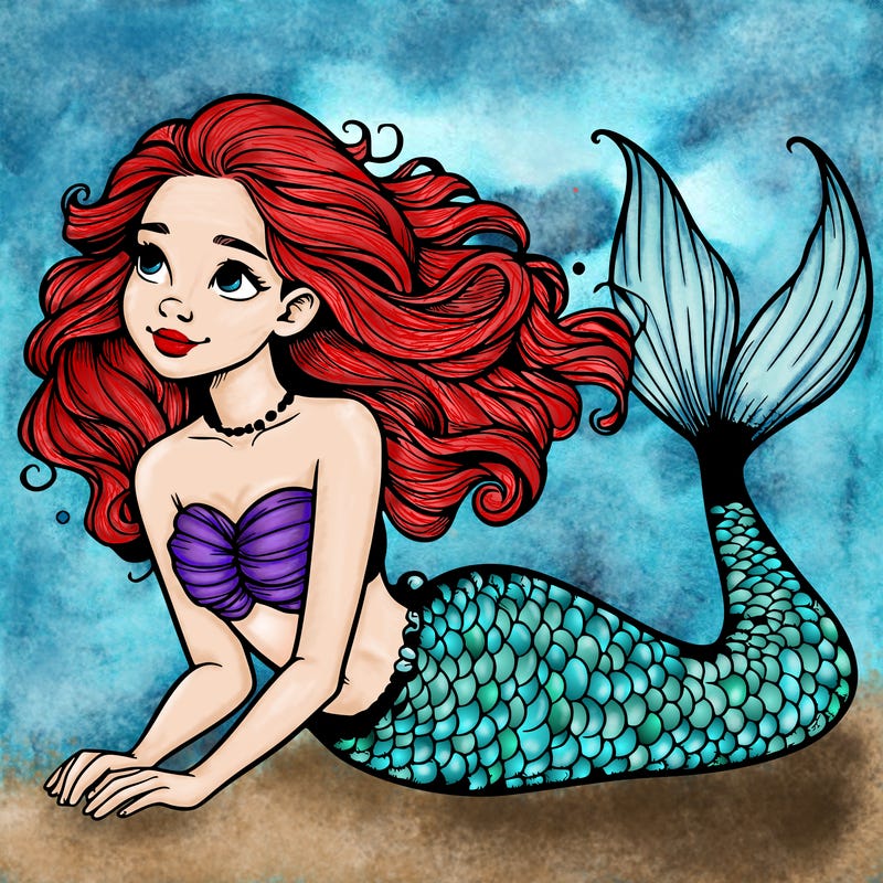 a realistic mermaid