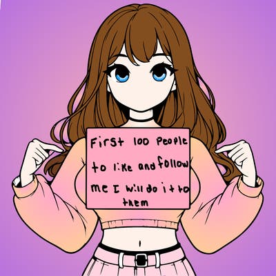 girl holding a blank sign in a long sleeve crop top