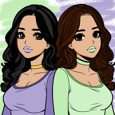 realistic twin sisters