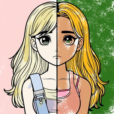 realistic girl split