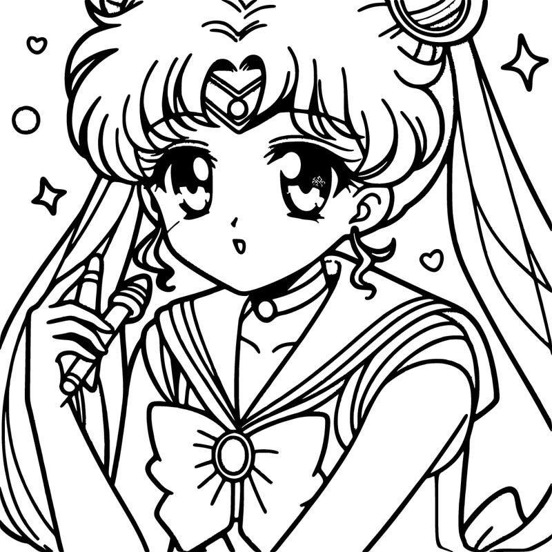 anime sailor inspired manga girl