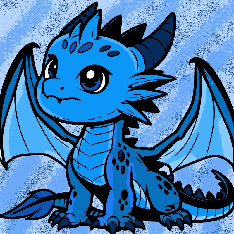 fierce baby night dragon