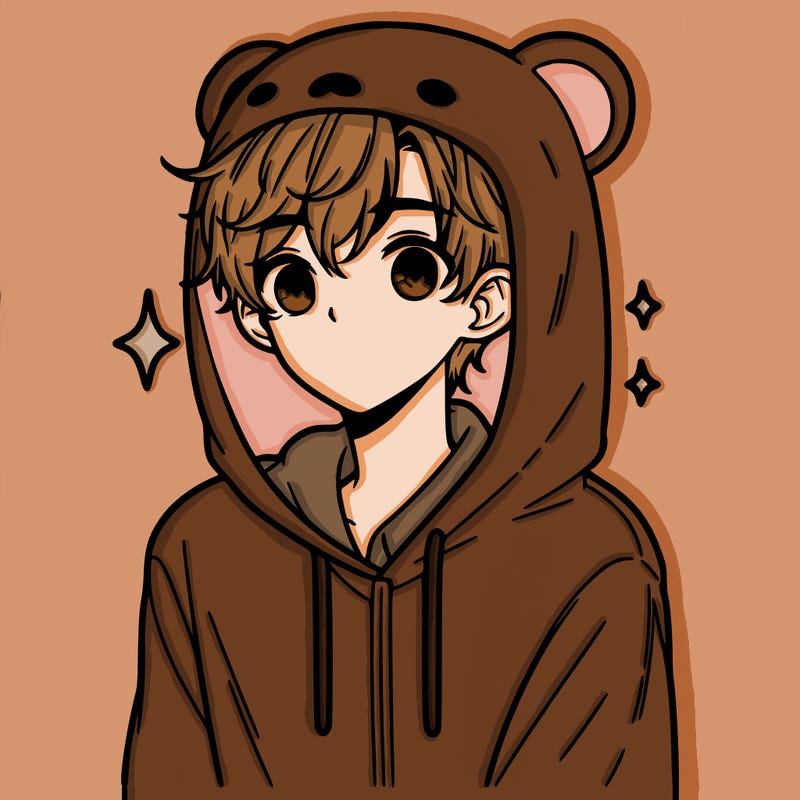 a 17 year old boy in a cute animal hoodie