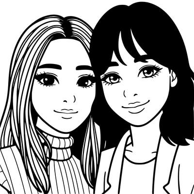 asian woman being in a couple with a latina woman realistic