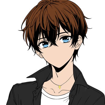 realistic anime boy