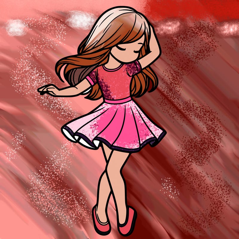 girl dancing  realistic