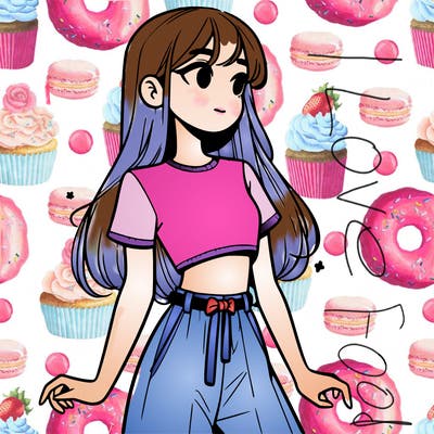 girl in a cute crop top