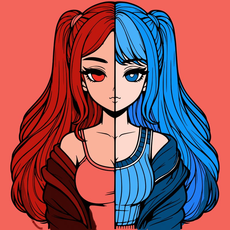 realistic girl split