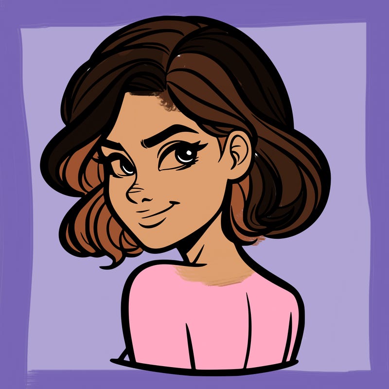 portrait of a woman looking over her shoulder smirking