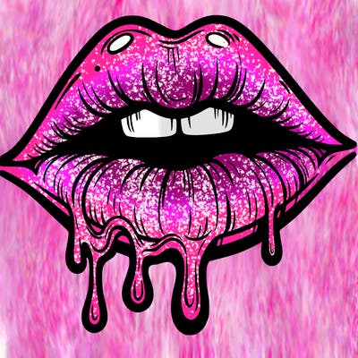 lips that look realistic and drip