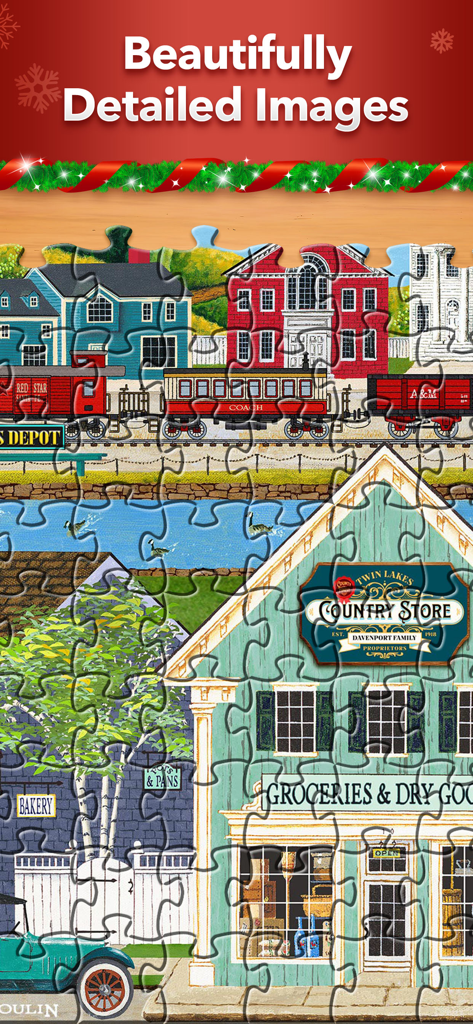 Jigsaw Puzzle - ノスタルジックなアメリカの町の詳細なジグソーパズル