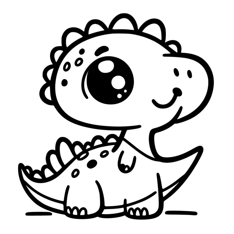 cute easy dinosaur