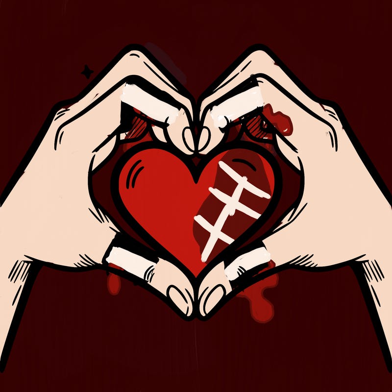 two hands making a heart