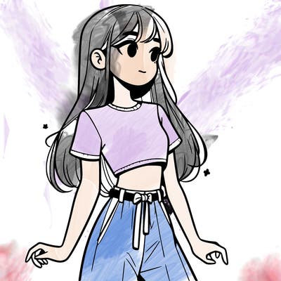 girl in a cute crop top