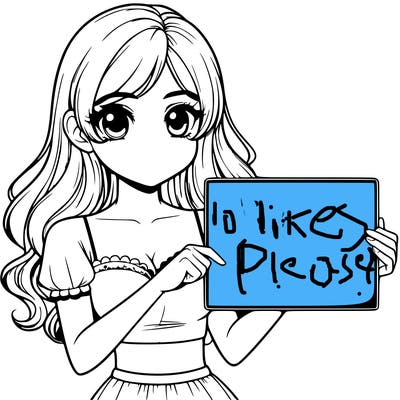 realistic pretty girl holding blank sign
