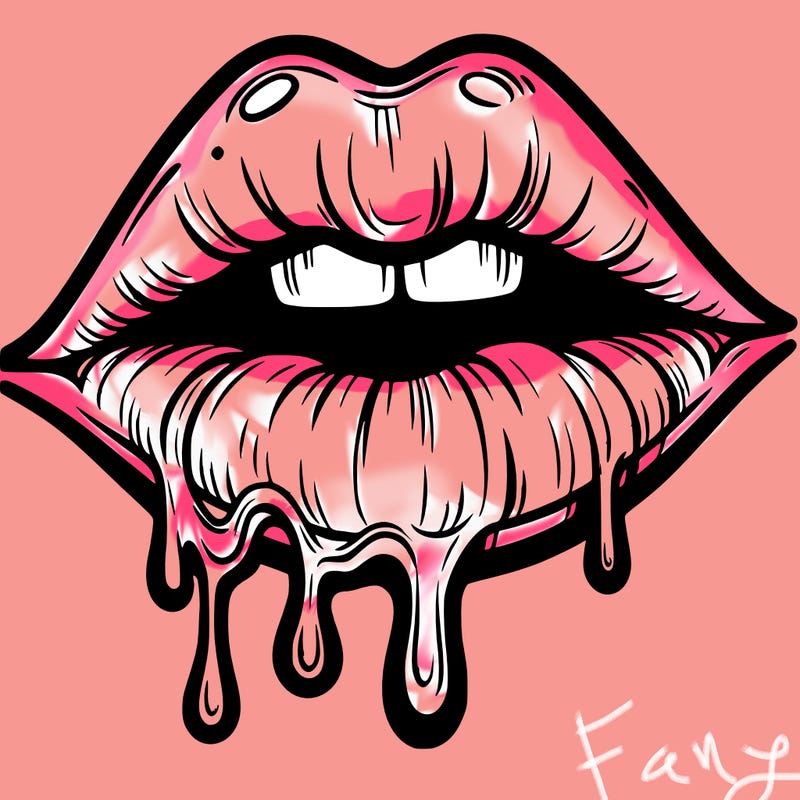 lips that look realistic and drip