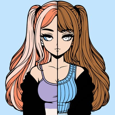 realistic girl split