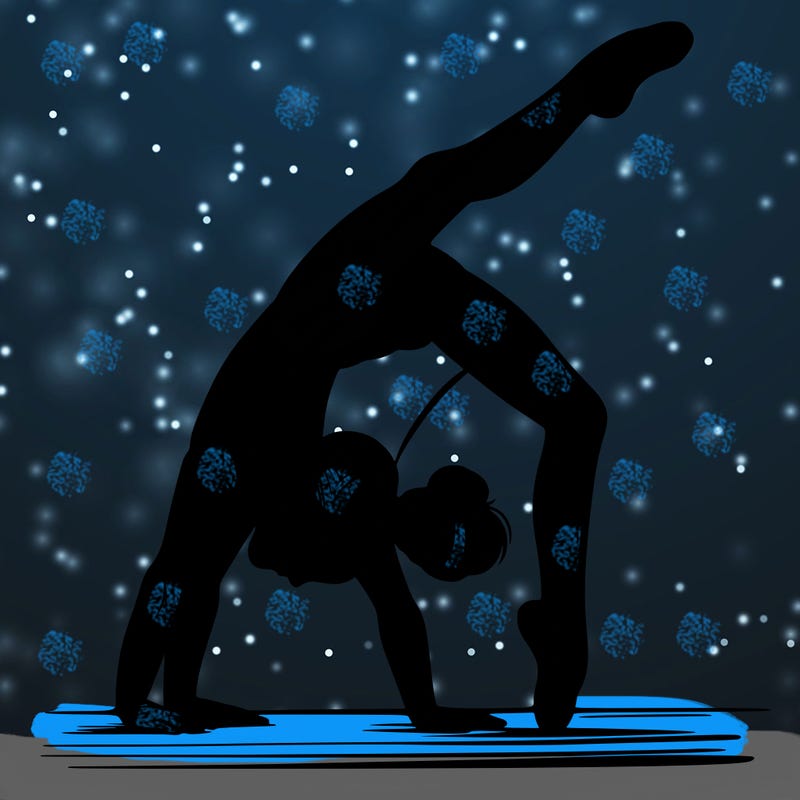 girl doing gymnastics