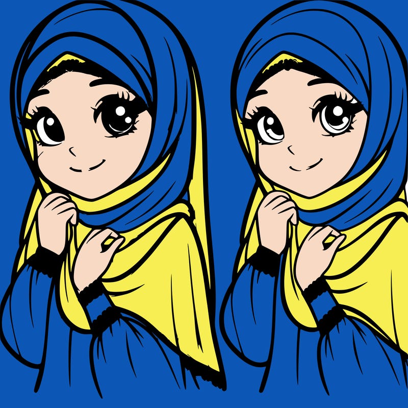 a very, very, very beautiful veiled girl