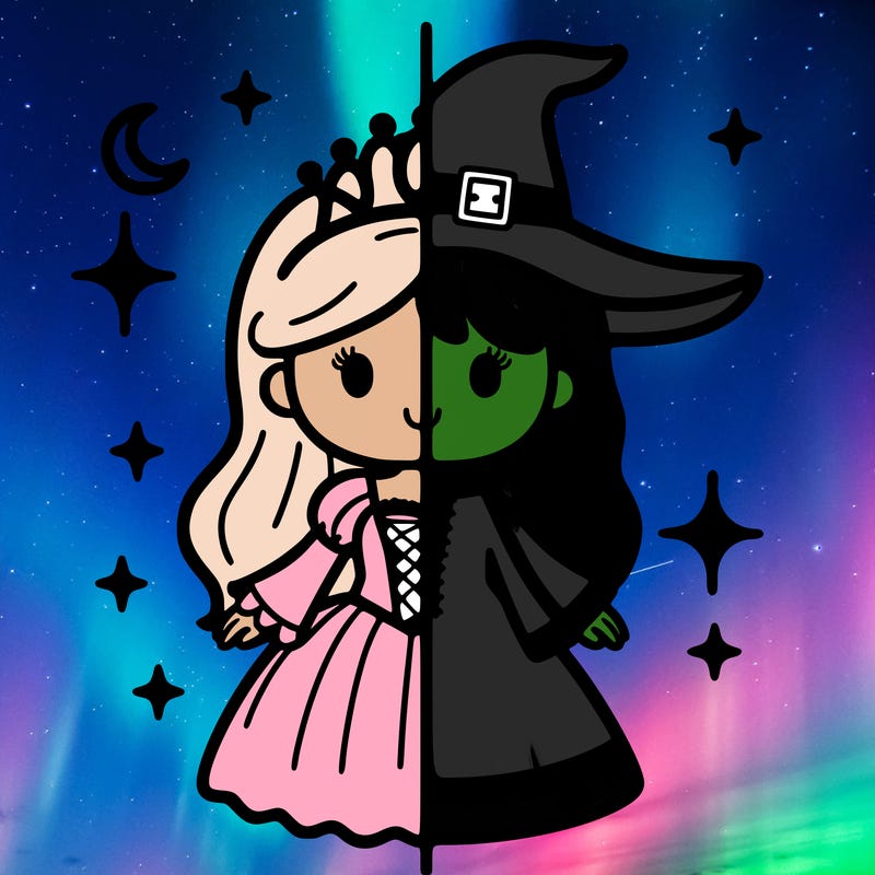 split princess and witch