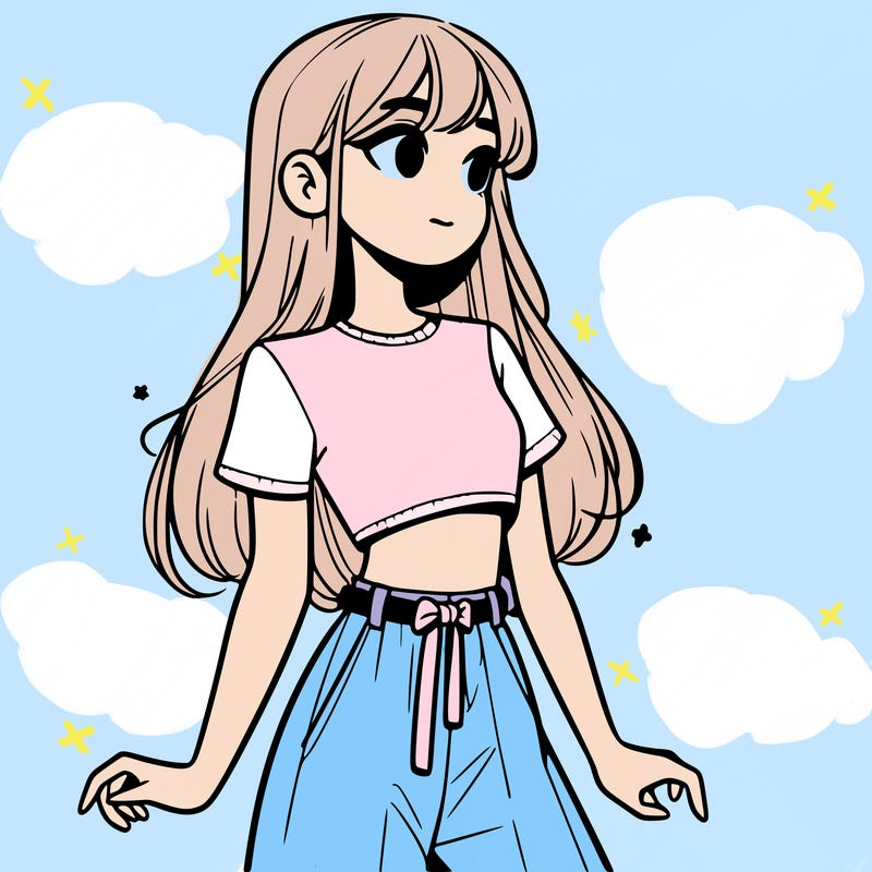 girl in a cute crop top