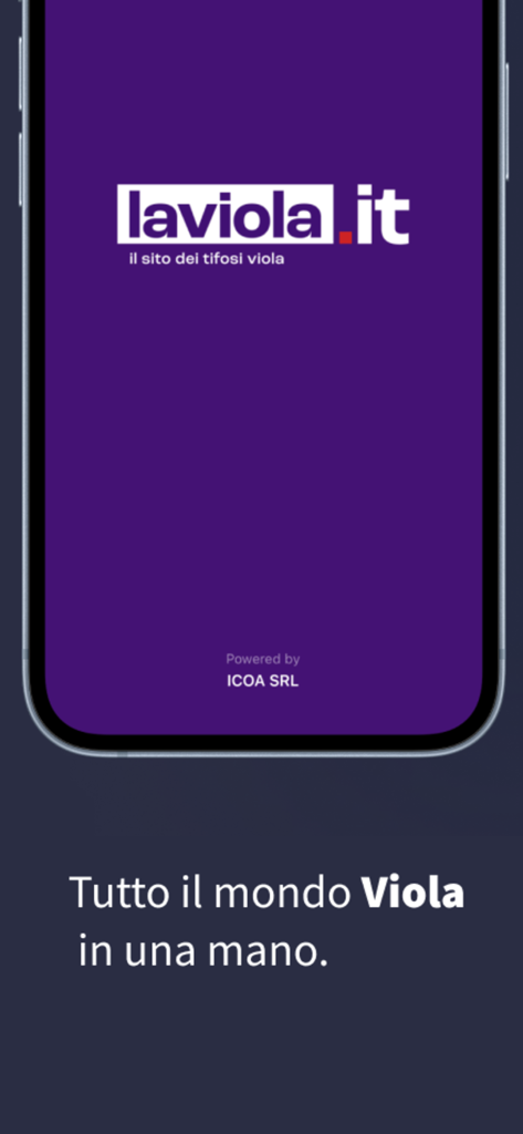 LaViola.it - Schermata di caricamento dell'app LaViola.it con il logo su sfondo viola