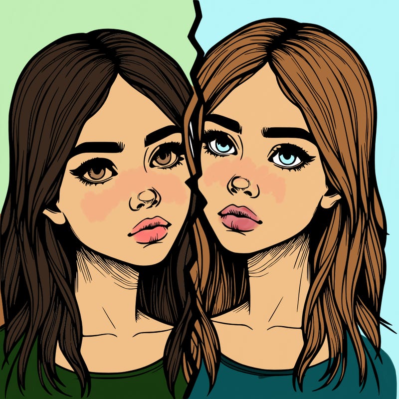 realistic girl split