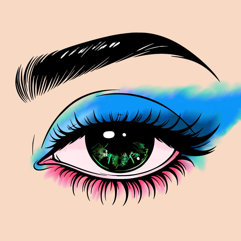 eye closed realistic