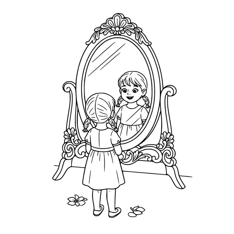 girl in mirror