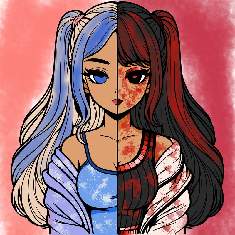 realistic girl split