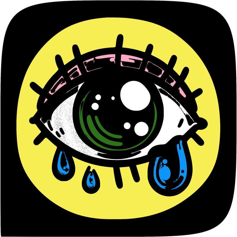 a crying eye