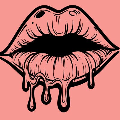 lips that look realistic and drip