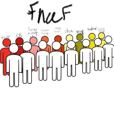 multiple simple people next to each other